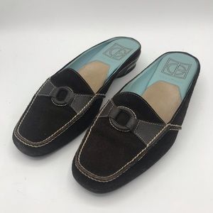 COLE HAAN Suede Slide Mules w Nike Air 7B